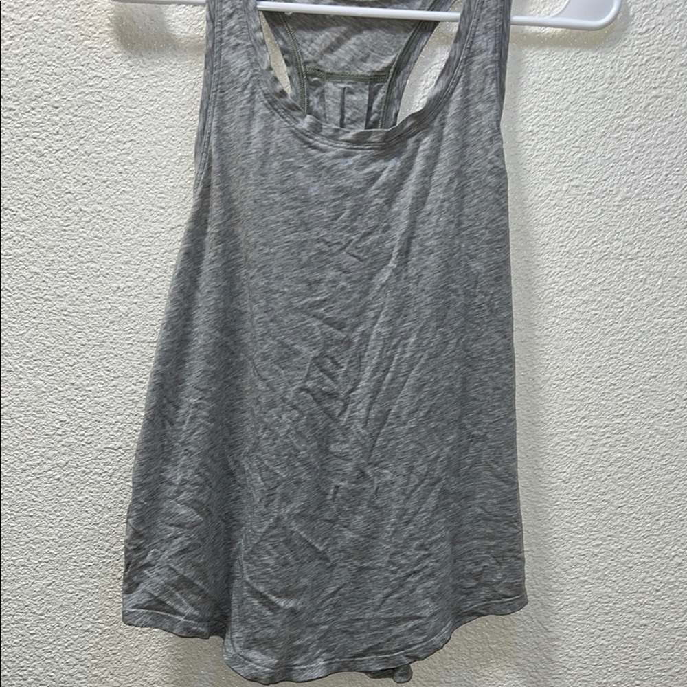Lululemon love tank pleated heather magnet Gray Tank Top